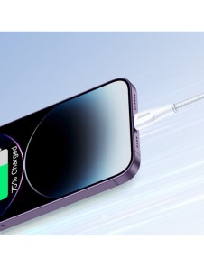 Joyroom-kabel USB - Lightning 2.4A Surpass Series 2 m vit (S-UL012A11)