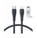Joyroom USB C - Lightning 20W Surpass Series-kabel för snabb laddning och dataöverföring 1,2 m svart (S-CL020A11)