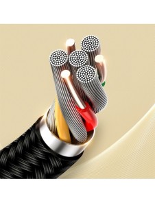 Joyroom stereoljud AUX-kabel 3,5 mm minijack 2 m svart (SY-20A1)