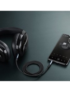 Joyroom stereoljud AUX-kabel 3,5 mm minijack 2 m svart (SY-20A1)