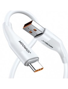 Joyroom USB-kabel - USB Typ C för snabbladdning/dataöverföring 6A 1m vit (S-1060M12)