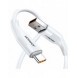 Joyroom USB-kabel - USB Typ C för snabbladdning/dataöverföring 6A 1m vit (S-1060M12)