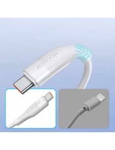 Joyroom USB-kabel - USB Typ C för snabbladdning/dataöverföring 6A 1m vit (S-1060M12)