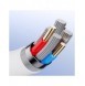 Joyroom USB-kabel - USB Typ C för snabbladdning/dataöverföring 6A 1m vit (S-1060M12)