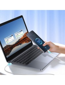 Joyroom USB-kabel - USB Typ C för snabbladdning/dataöverföring 6A 1m vit (S-1060M12)