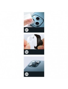 Joyroom Shining Series hellinsskydd kamera härdat glas för iPhone 12 mini grön (JR-PF686)