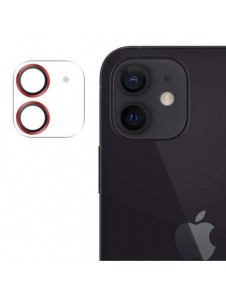 Joyroom Shining Series hellinsskydd kamera härdat glas för iPhone 12 mini röd (JR-PF686)
