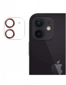 Joyroom Shining Series hellinsskydd kamera härdat glas för iPhone 12 mini röd (JR-PF686)