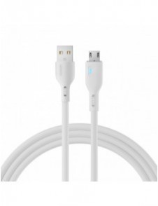 USB-kabel - micro USB 2.4A 2m Joyroom S-UM018A13 - vit