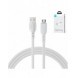 USB-kabel - micro USB 2.4A 2m Joyroom S-UM018A13 - vit