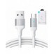 Joyroom USB-kabel - micro USB 2.4A för snabb laddning och dataöverföring 1,2 m vit (S-UM018A10)