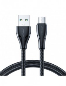 Joyroom USB-kabel - micro USB 2.4A Surpass-serien för snabb laddning och dataöverföring 2 m svart (S-UM018A11)