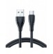 Joyroom USB-kabel - micro USB 2.4A Surpass-serien för snabb laddning och dataöverföring 2 m svart (S-UM018A11)