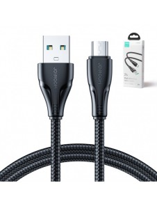 Joyroom USB-kabel - micro USB 2.4A Surpass-serien för snabb laddning och dataöverföring 2 m svart (S-UM018A11)