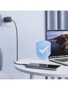 Joyroom USB-kabel - micro USB 2.4A Surpass-serien för snabb laddning och dataöverföring 2 m svart (S-UM018A11)