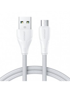 Joyroom USB-kabel - micro USB 2.4A Surpass-serien för snabb laddning och dataöverföring 2 m vit (S-UM018A11)