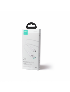 Joyroom USB-kabel - micro USB 2.4A Surpass-serien för snabb laddning och dataöverföring 2 m vit (S-UM018A11)