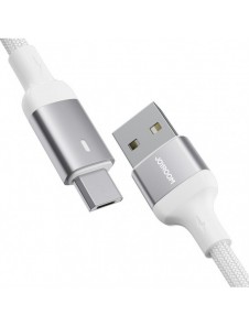 Joyroom USB-kabel - USB C 3A för snabb laddning och dataöverföring A10 Series 1,2 m vit (S-UC027A10)