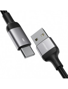 Joyroom USB-kabel - USB C 3A för snabb laddning och dataöverföring A10 Series 2 m svart (S-UC027A10)