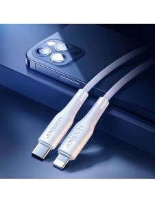 Joyroom USB Typ C - Lightning-kabel Strömförsörjning 20W 2,4A 0,25m vit (S-02524M3 Vit)