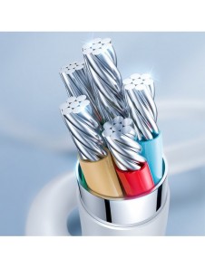Joyroom USB Typ C - Lightning-kabel Strömförsörjning 20W 2,4A 0,25m vit (S-02524M3 Vit)