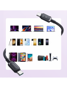 USB C - USB C-kabel 100W 1,2m Joyroom S-CC100A14 - Svart