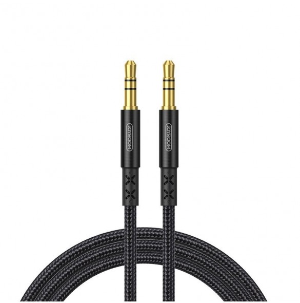 Joyroom stereoljud AUX-kabel 3,5 mm minijack 1,5 m svart (SY-15A1)