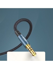 Joyroom stereoljud AUX-kabel 3,5 mm minijack 1,5 m svart (SY-15A1)