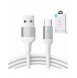 Joyroom USB-kabel - USB C 3A för snabb laddning och dataöverföring A10 Series 2 m vit (S-UC027A10)
