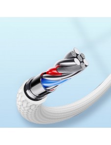 Joyroom USB-kabel - USB C 3A för snabb laddning och dataöverföring A10 Series 2 m vit (S-UC027A10)