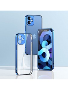 Joyroom New Beauty Series ultratunt skal med elektropläterad ram för iPhone 12 Pro svart (JR-BP743)