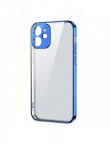 Joyroom New Beauty Series ultratunt skal med elektropläterad ram för iPhone 12 mini mörkblå (JR-BP741)
