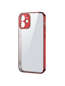 Joyroom New Beauty Series ultratunt skal med elektropläterad ram för iPhone 12 mini röd (JR-BP741)