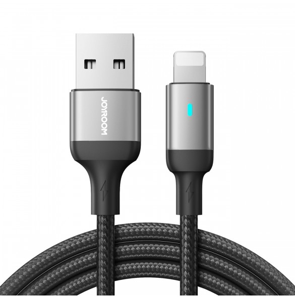 Joyroom USB - Lightning 2.4A A10 Series-kabel 2 m svart (S-UL012A10)