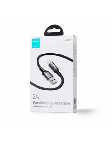 Joyroom USB - Lightning 2.4A A10 Series-kabel 2 m svart (S-UL012A10)