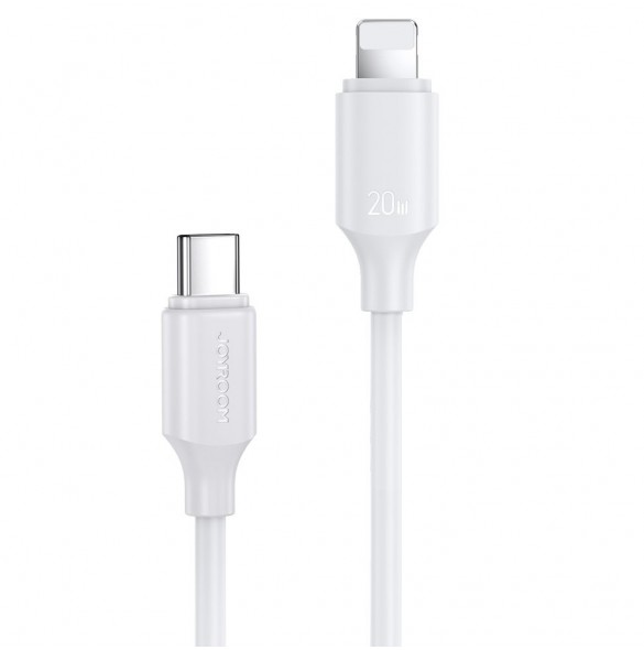 Joyroom-kabel USB-C - Lightning 480Mb/s 20W 0,25m vit (S-CL020A9)