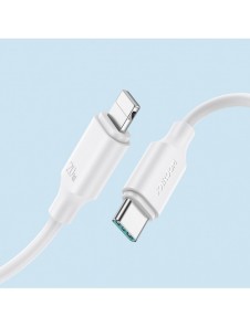 Joyroom-kabel USB-C - Lightning 480Mb/s 20W 0,25m vit (S-CL020A9)