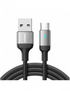 Joyroom USB-kabel - micro USB 2.4A för snabb laddning och dataöverföring 2 m svart (S-UM018A10)