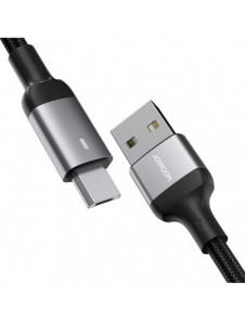 Joyroom USB-kabel - micro USB 2.4A för snabb laddning och dataöverföring 2 m svart (S-UM018A10)