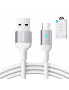 Joyroom USB-kabel - micro USB 2.4A för snabb laddning och dataöverföring 2 m vit (S-UM018A10)
