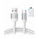 Joyroom USB-kabel - micro USB 2.4A för snabb laddning och dataöverföring 2 m vit (S-UM018A10)