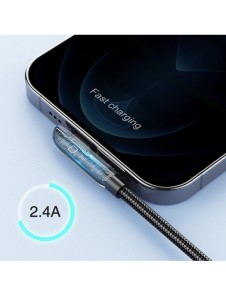 Joyroom USB-kabel - Lightning Laddning / Dataöverföring 2,4A 1,2m Silver (S-1230K3)
