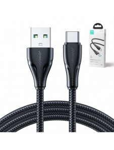 Joyroom USB - USB C 3A kabel Surpass Series för snabb laddning och dataöverföring 3 m svart (S-UC027A11)