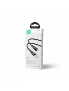 Joyroom kabel USB - Lightning 2.4A Surpass Series 3 m svart (S-UL012A11)