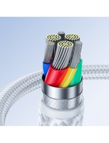 Joyroom-kabel USB - Lightning 2.4A Surpass Series 3 m vit (S-UL012A11)