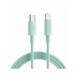Joyroom slitstark USB Type C-kabel - Lightning för snabb laddning/dataöverföring 20W 0,25m grön (S-02524M13)