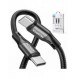 Joyroom snabbladdnings-/datakabel USB Typ C - USB Typ C PD 60W 2m svart (S-2030N1-60)