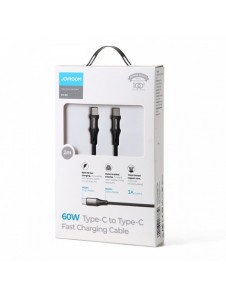 Joyroom snabbladdnings-/datakabel USB Typ C - USB Typ C PD 60W 2m svart (S-2030N1-60)