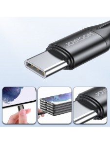 Joyroom snabbladdnings-/datakabel USB Typ C - USB Typ C PD 60W 2m svart (S-2030N1-60)