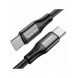 Joyroom snabbladdnings-/datakabel USB Typ C - USB Typ C PD 60W 2m svart (S-2030N1-60)